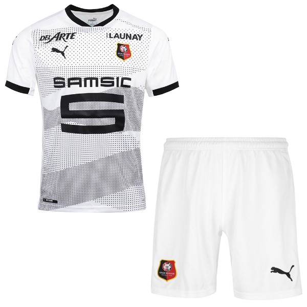 Maillot Football Stade Rennais Exterieur Enfant 2020-21 Blanc